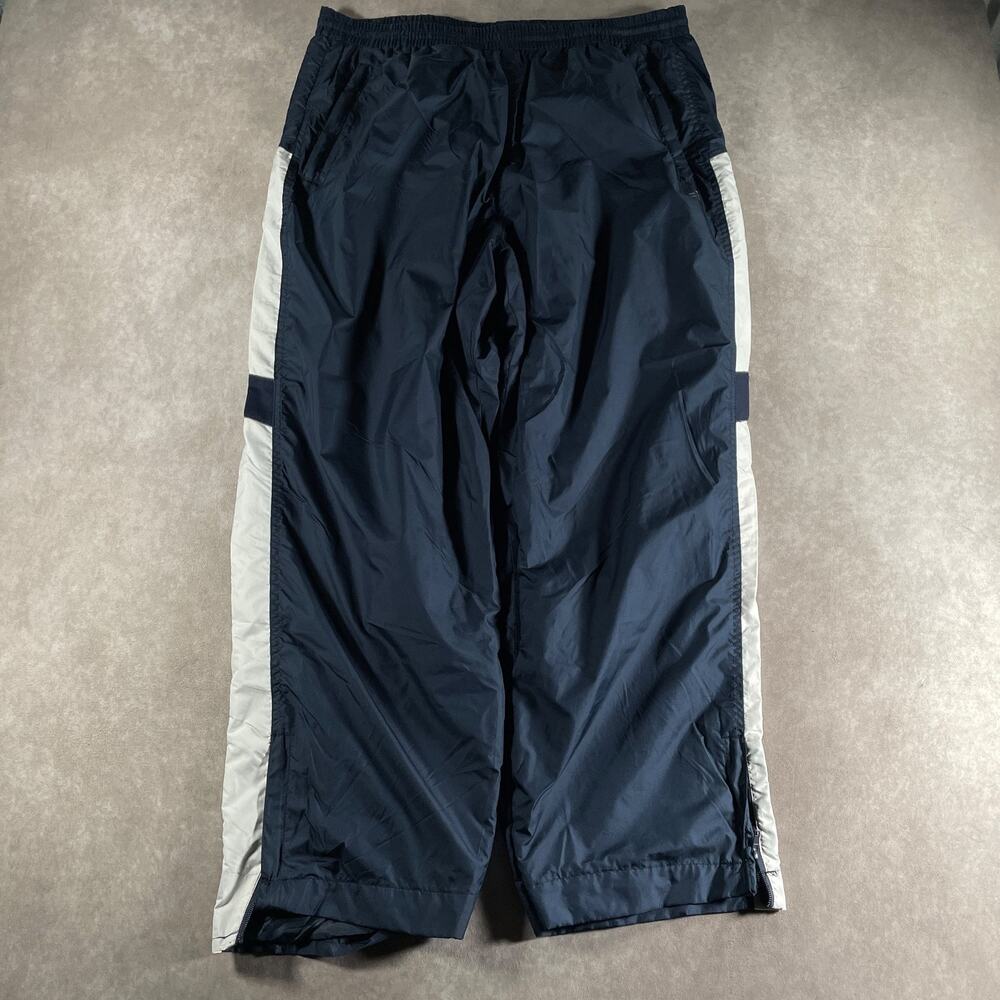 Vintage BCG Track Pants Blue White Side Stripe Streetwear XL Athleisure 34 Waist